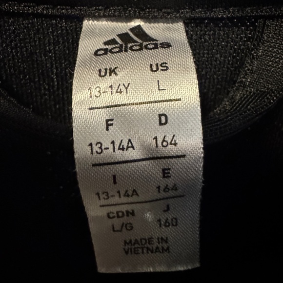 Adidas Youth Black Track Jacket - Picture 3 of 3